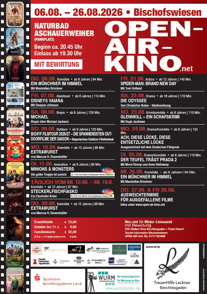 Open Air Kino: ACH, DIESE LÜCKE, DIESE ENTSETZLICHE LÜCKE
